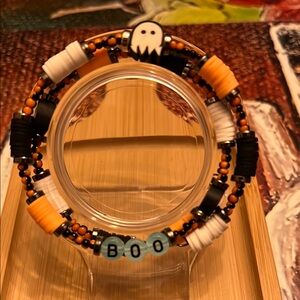 Ghost Charm Beaded Bracelet